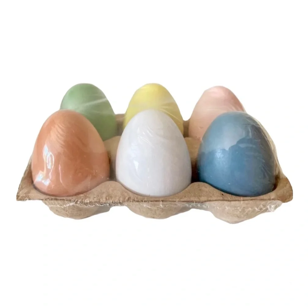 Target BP Half Dozen Wood Colored Easter Eggs